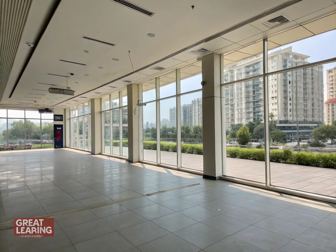 An image depicting a commercial space being prepared for lease, illustrating PrimeEstate's leasing services.