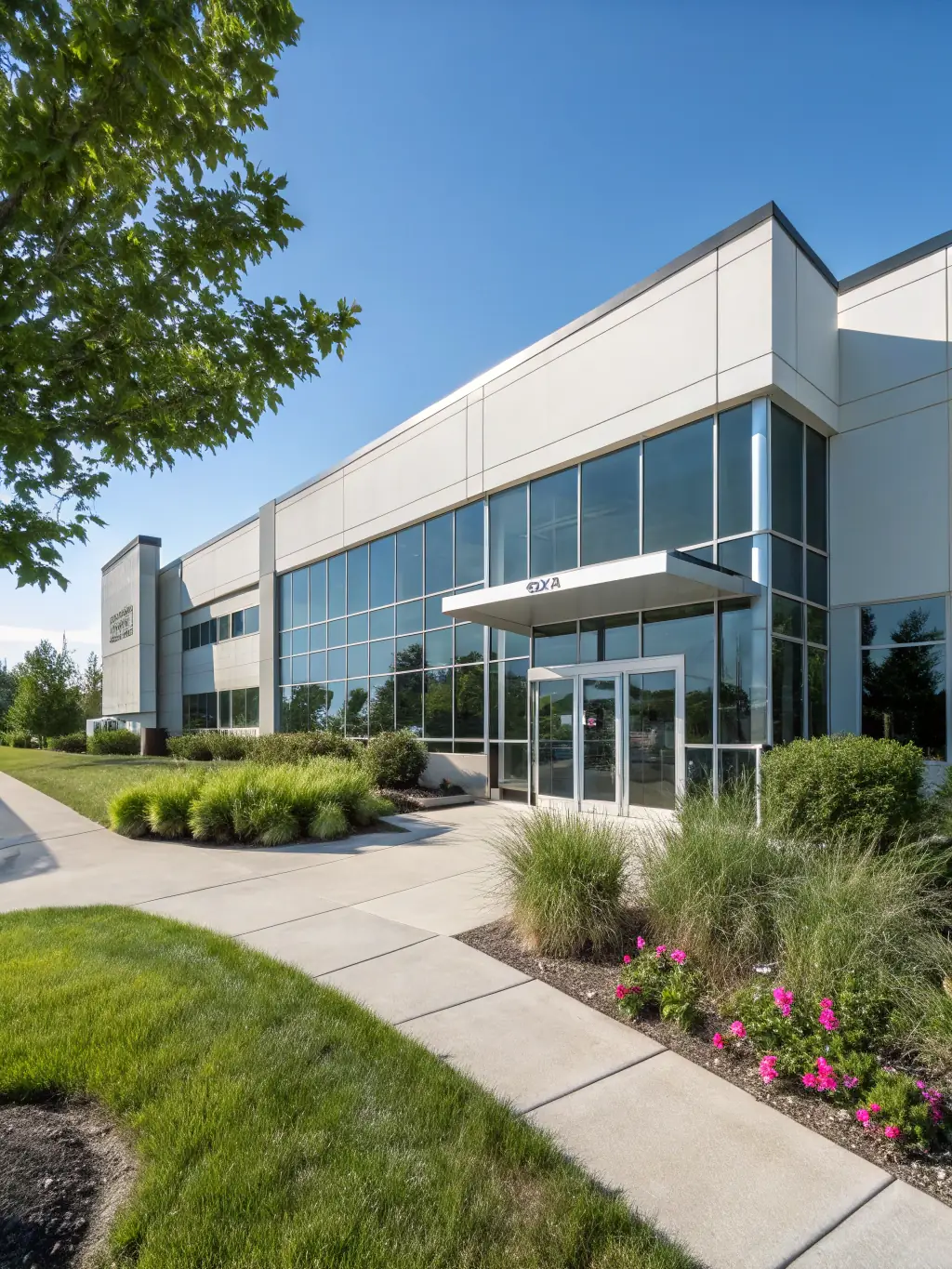 A well-maintained commercial property with tenants, representing PrimeEstate's property management services.